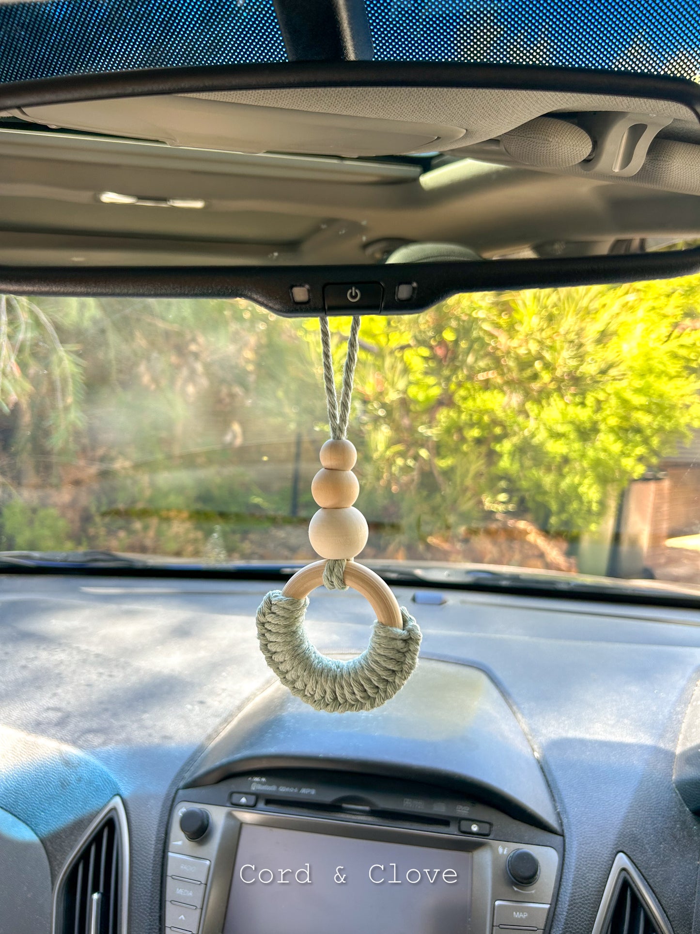 Macrame Car Charm / Oil Diffuser