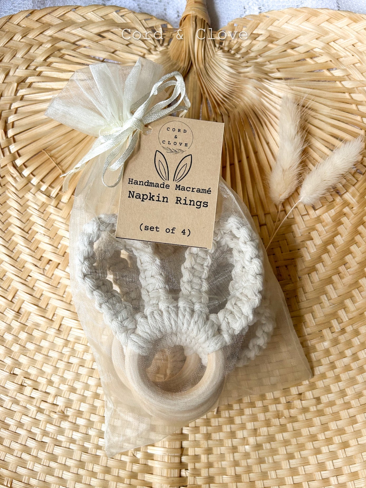 Macrame Easter Napkin Rings