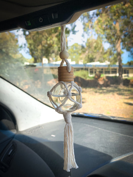 Macrame Wrapped Essential Oil Car Diffuser