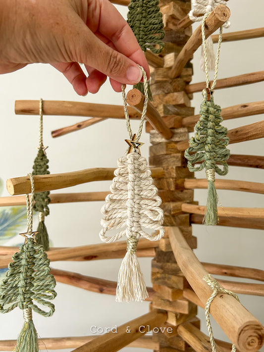 Macrame Christmas Tree Ornament
