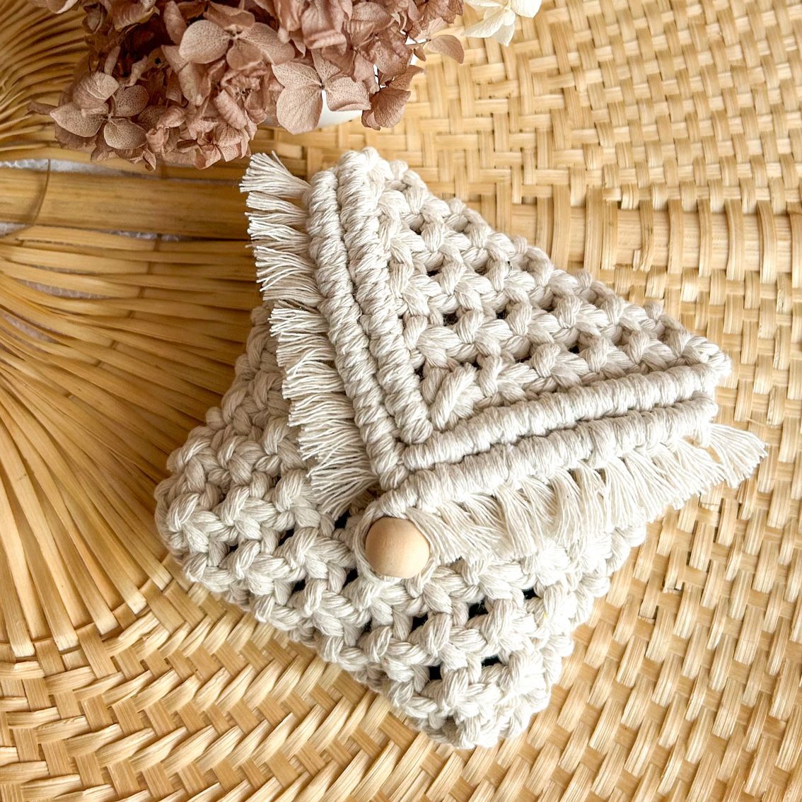 Macrame pouch sale