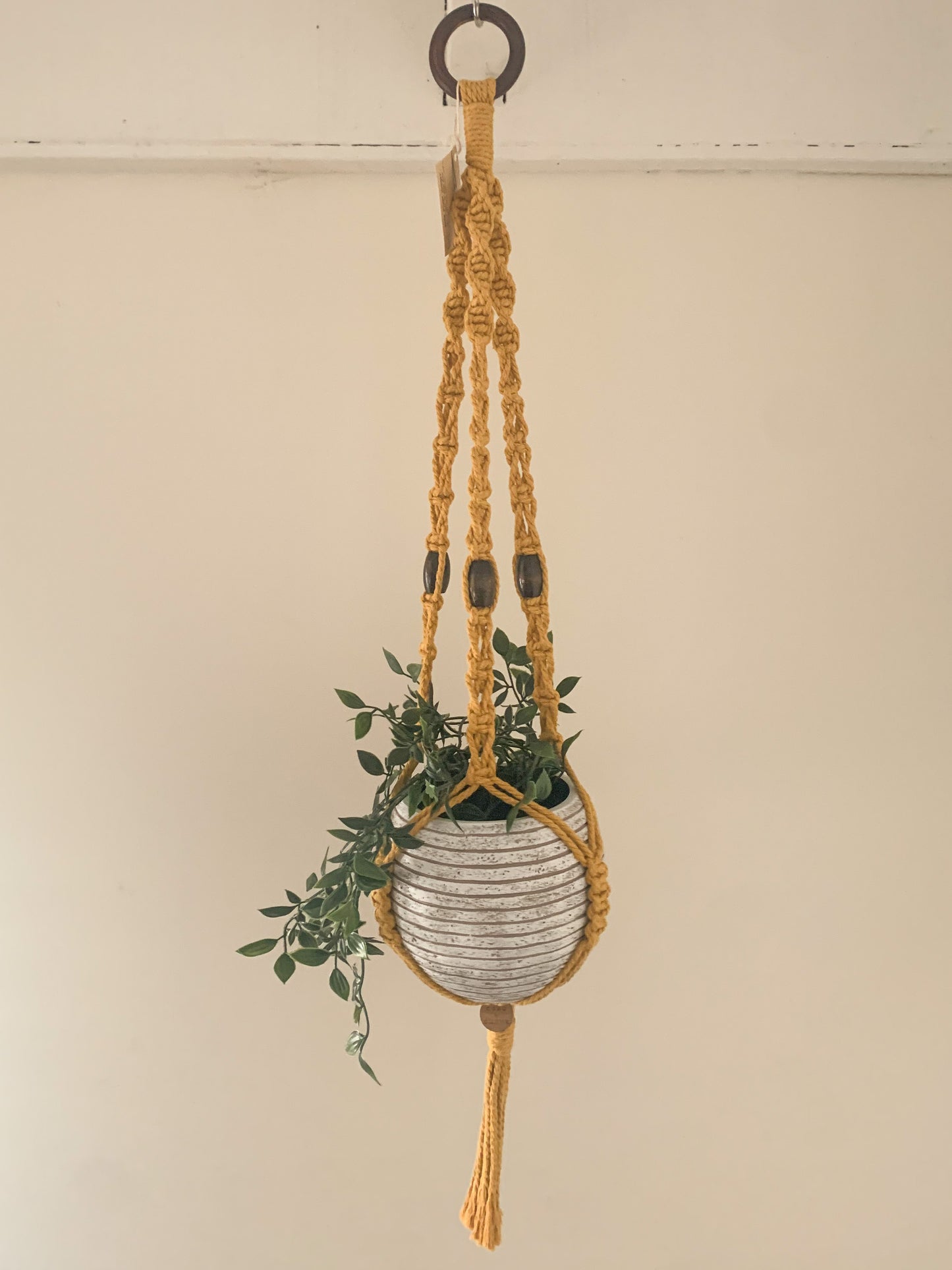 EDEN Macramé Beaded Indoor Plant Hanger