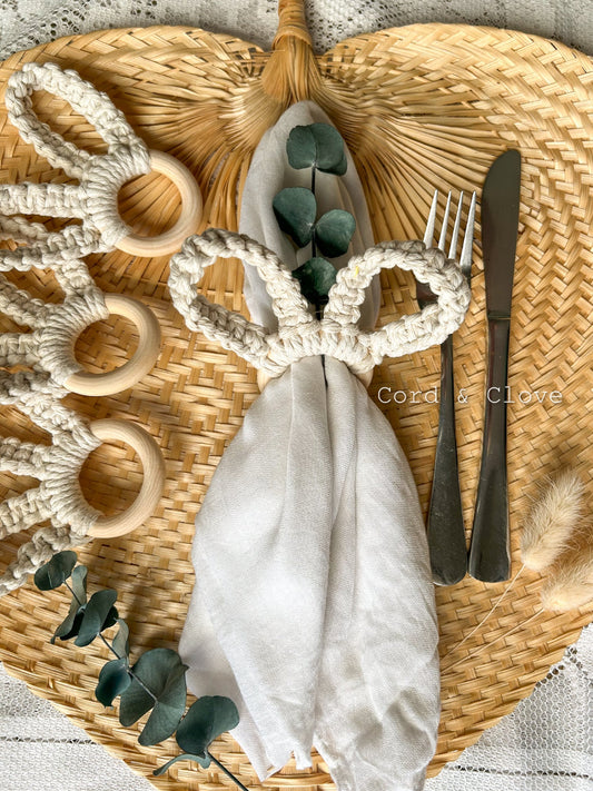 Macrame Easter Napkin Rings