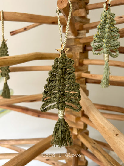 Macrame Christmas Tree Ornament