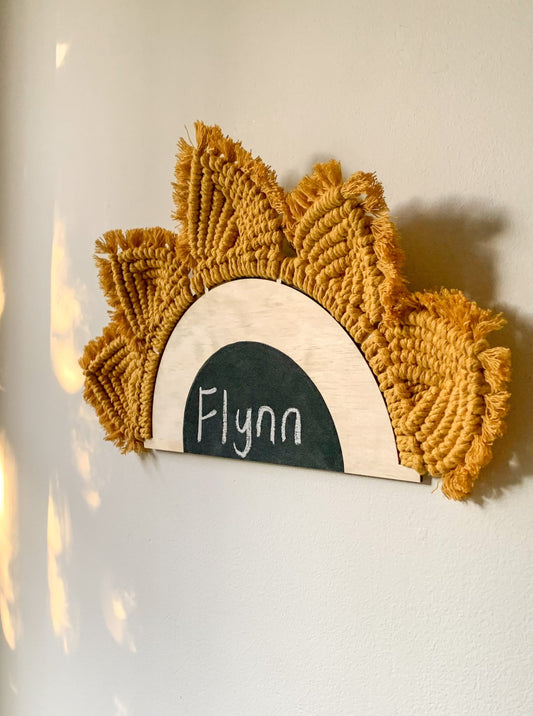 AURORA Macrame Sunrise Room Sign