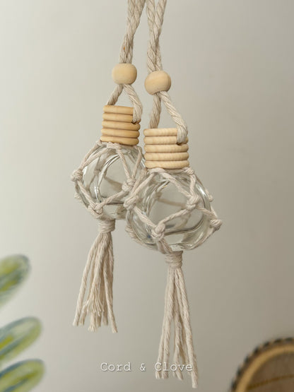 Macrame Wrapped Essential Oil Car Diffuser