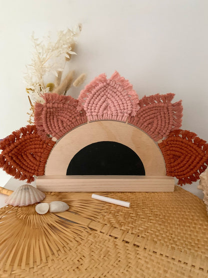AURORA Macrame Sunrise Room Sign