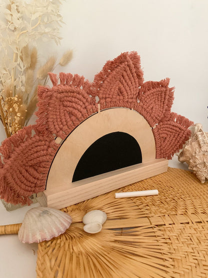 AURORA Macrame Sunrise Room Sign