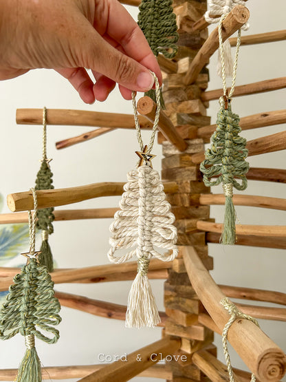 Macrame Christmas Tree Ornament