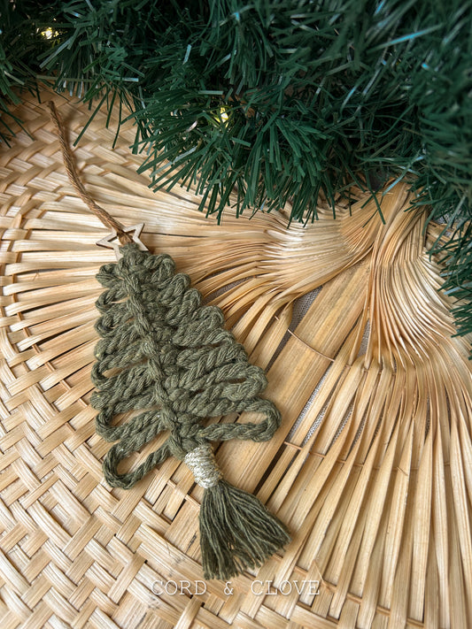 Macrame Christmas Tree Ornament