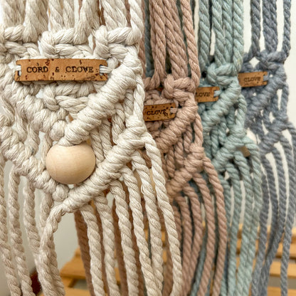 CALYPSO Beaded Macrame Double Hat Hanger