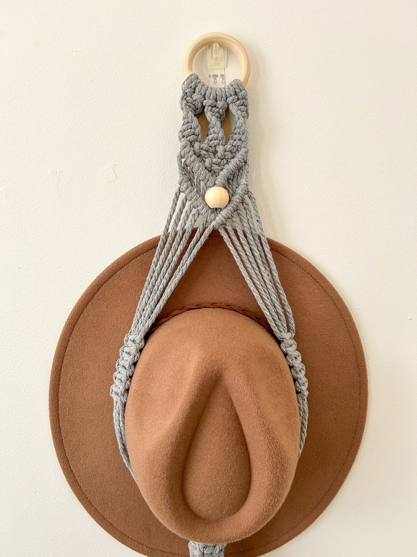 CALYPSO Beaded Macrame Double Hat Hanger