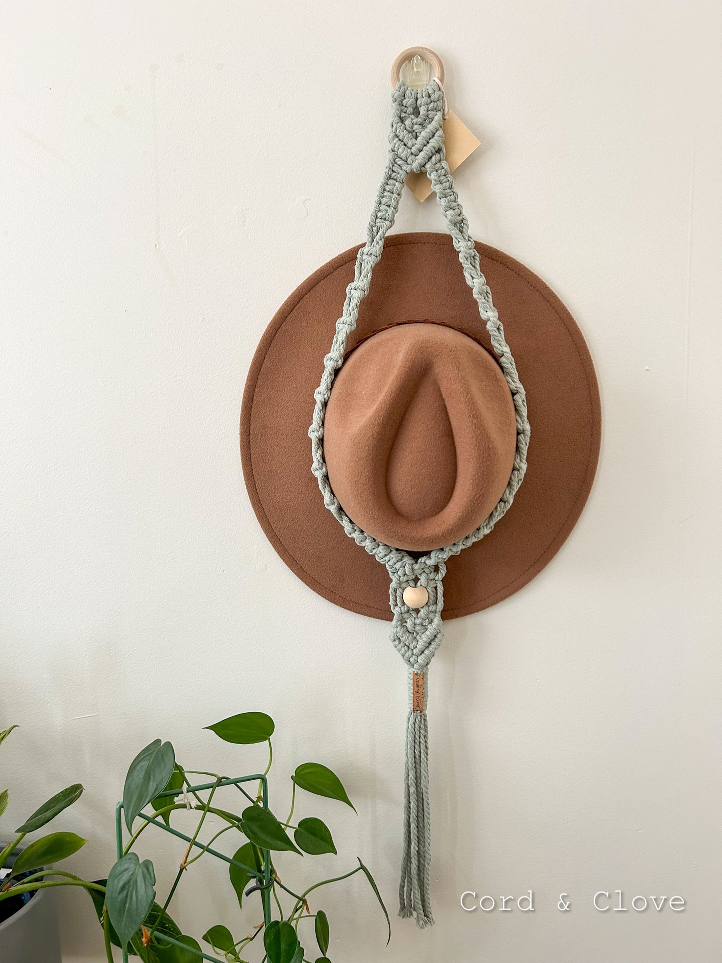 GEORGIE Beaded Macrame Single Hat Hanger