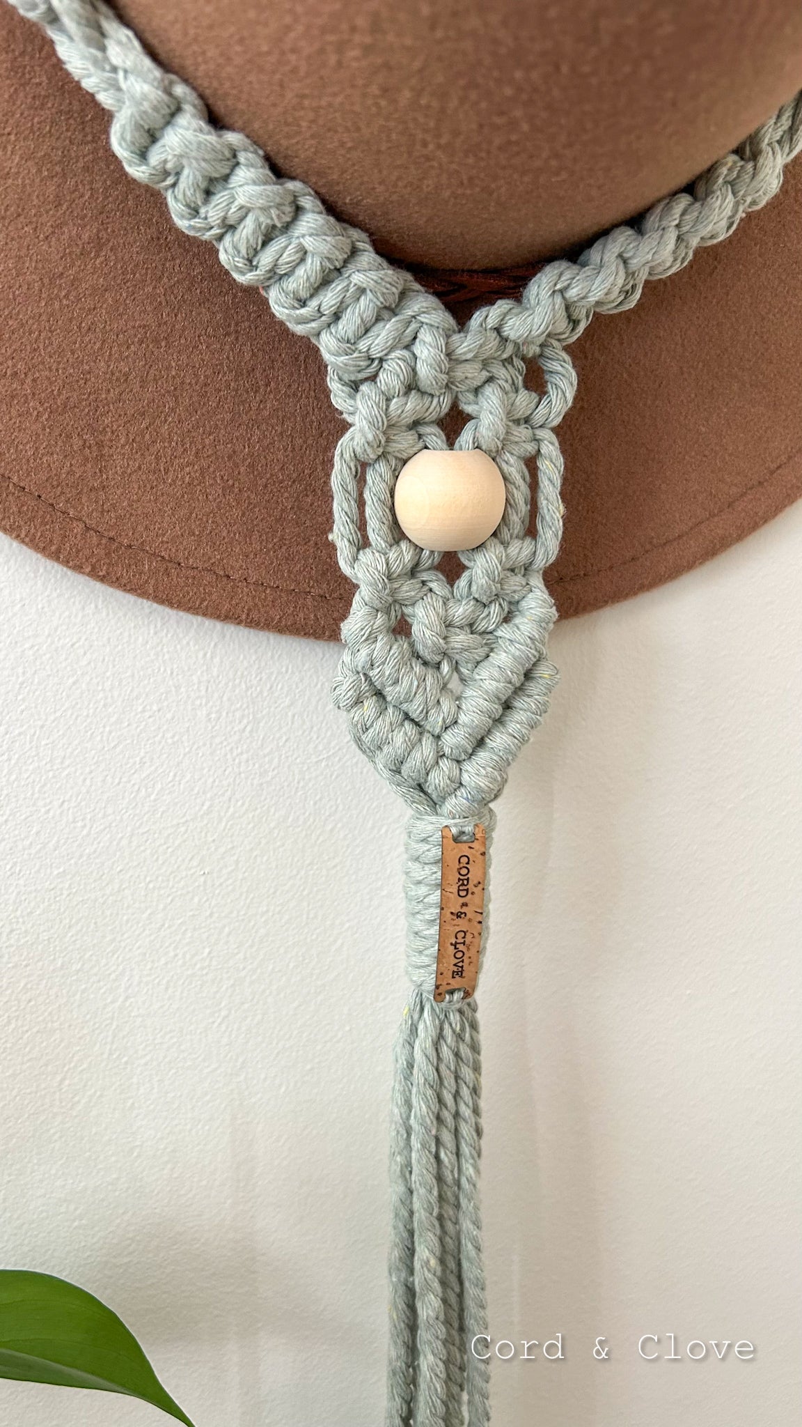 GEORGIE Beaded Macrame Single Hat Hanger