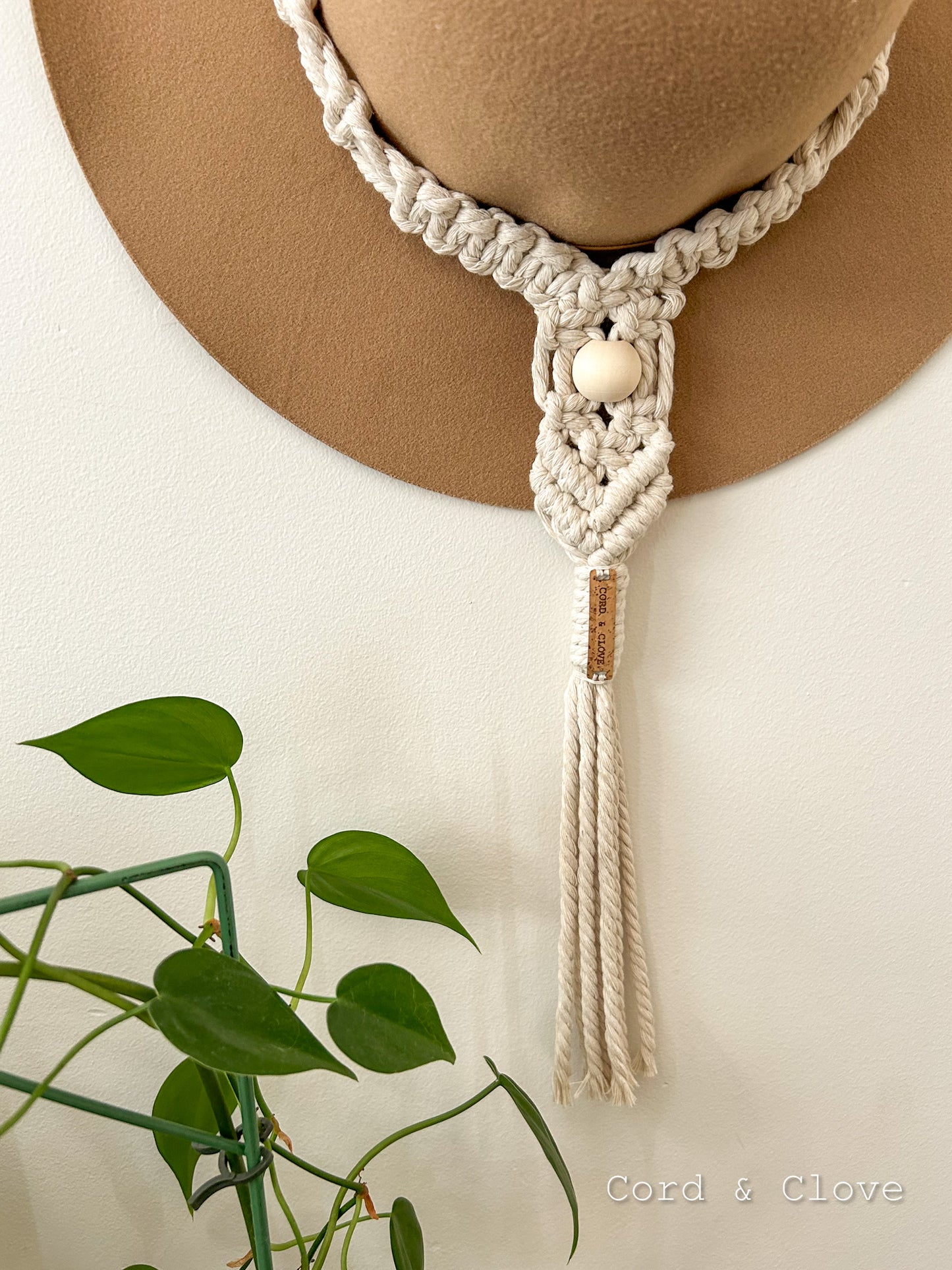 GEORGIE Beaded Macrame Single Hat Hanger