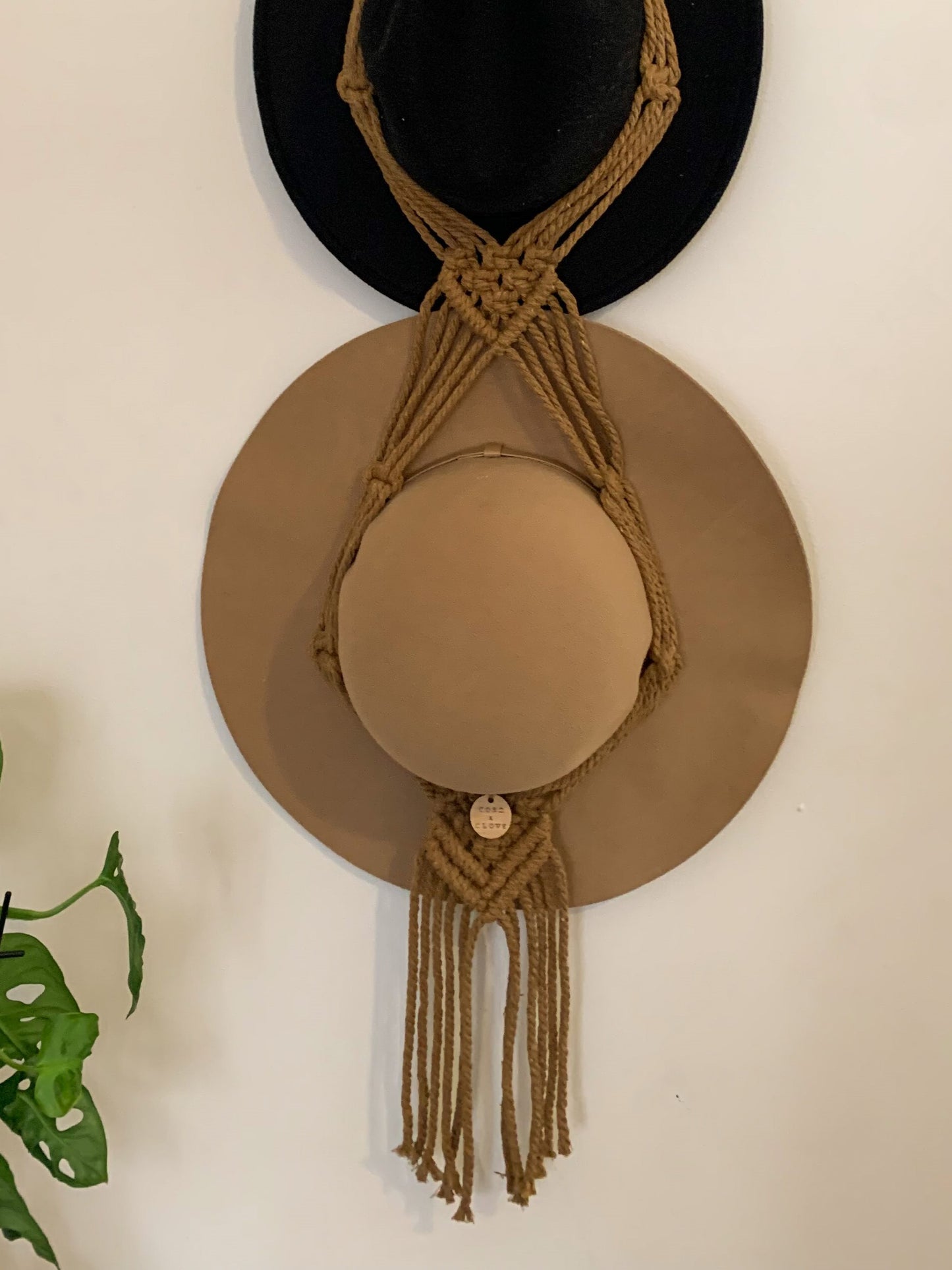 JUNIPER Macramé Triple Hat Hanger