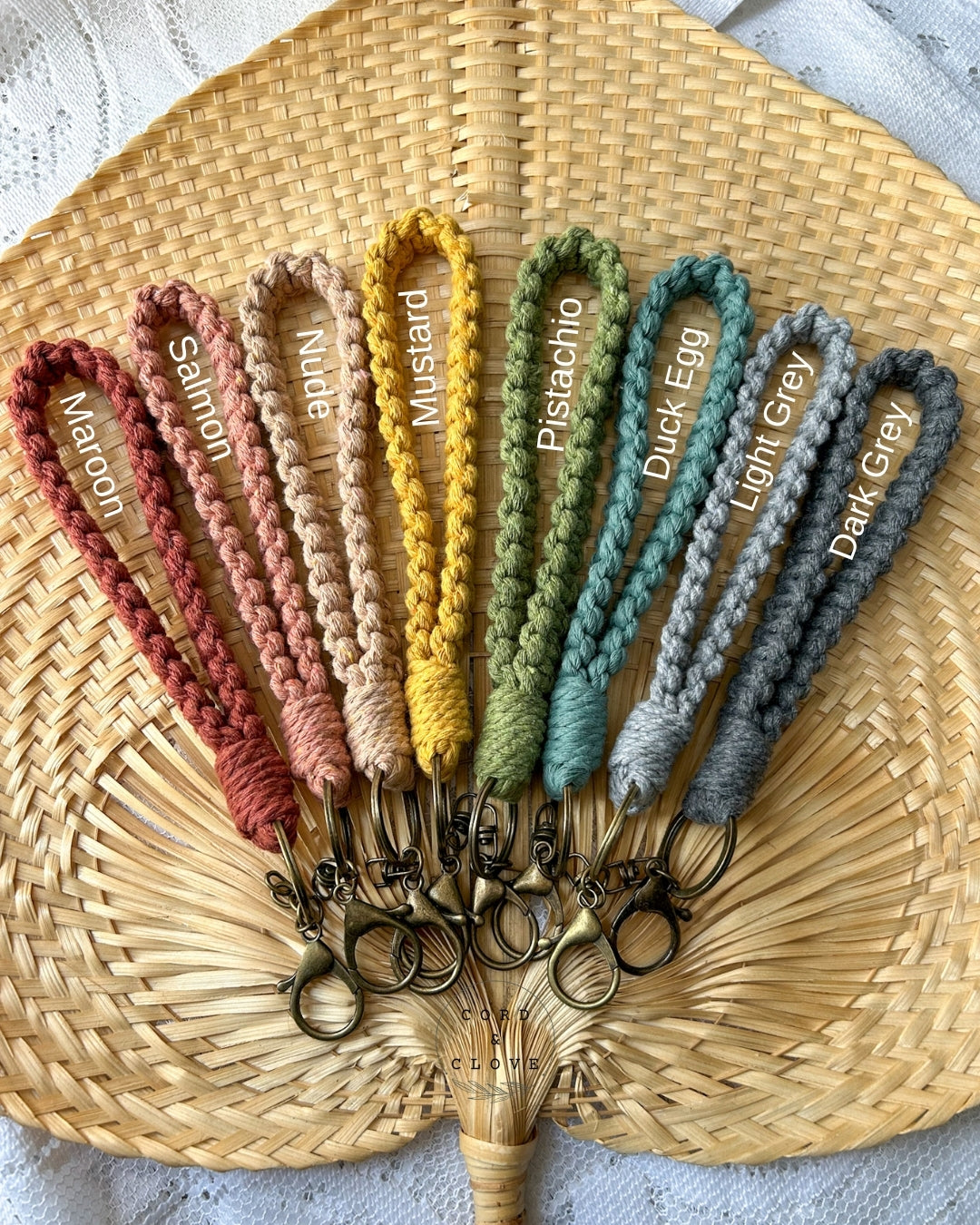 Macrame Wristlet Keychain