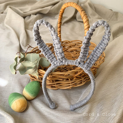 Macrame Easter Bilby / Bunny Ear Headband