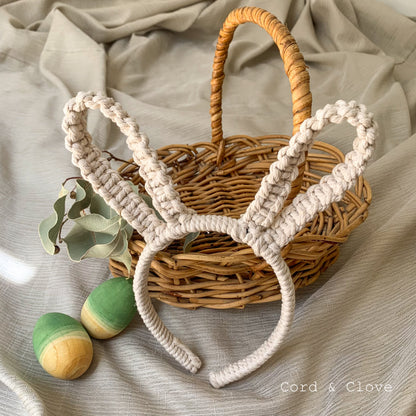Macrame Easter Bilby / Bunny Ear Headband