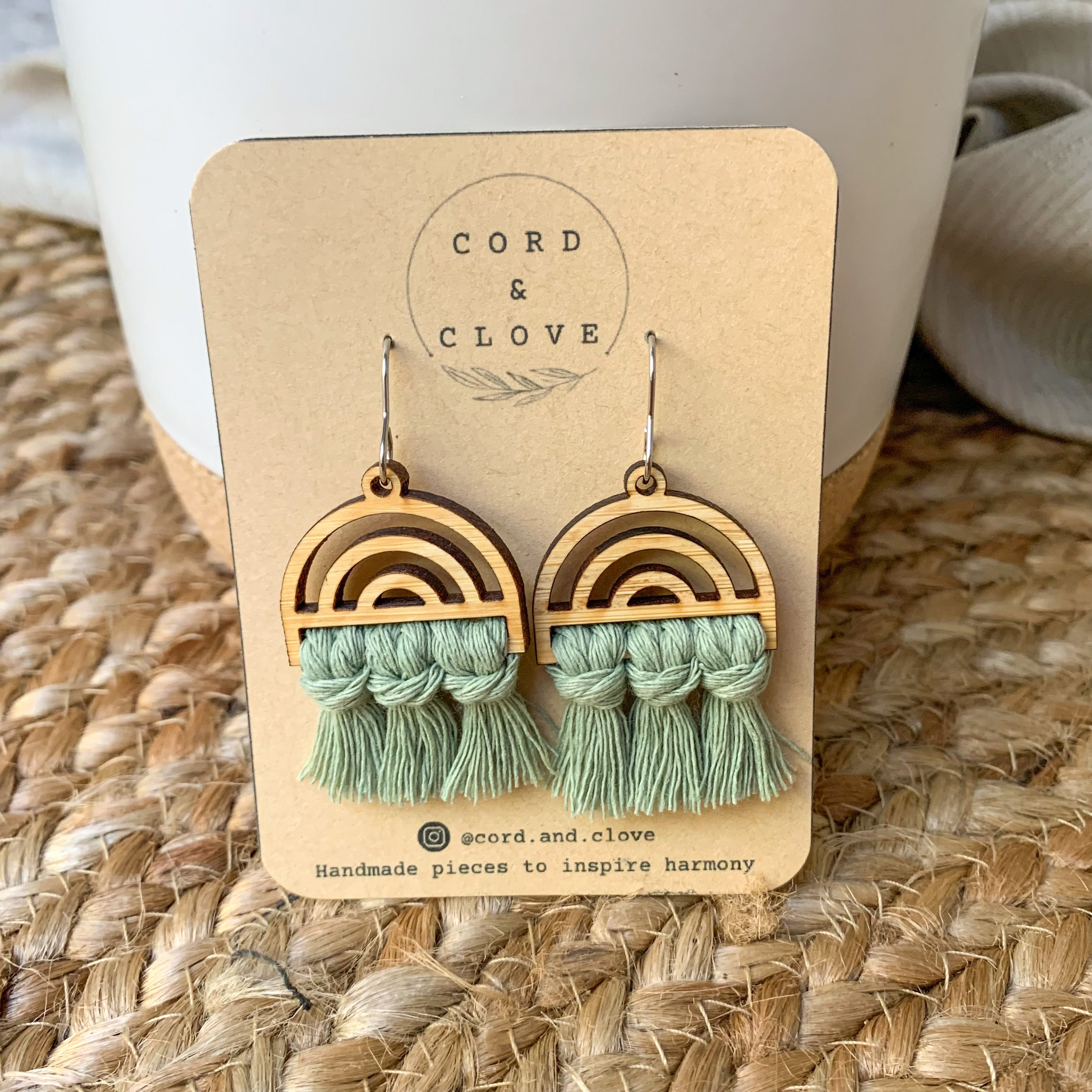 Macrame cord deals for earrings