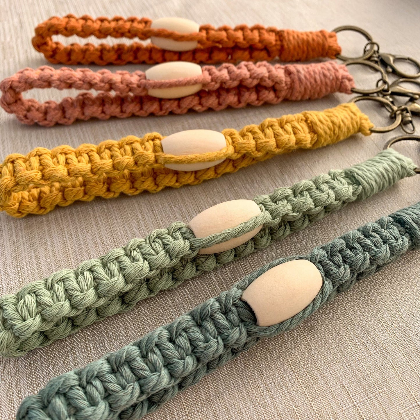 Macrame Wristlet Keychain